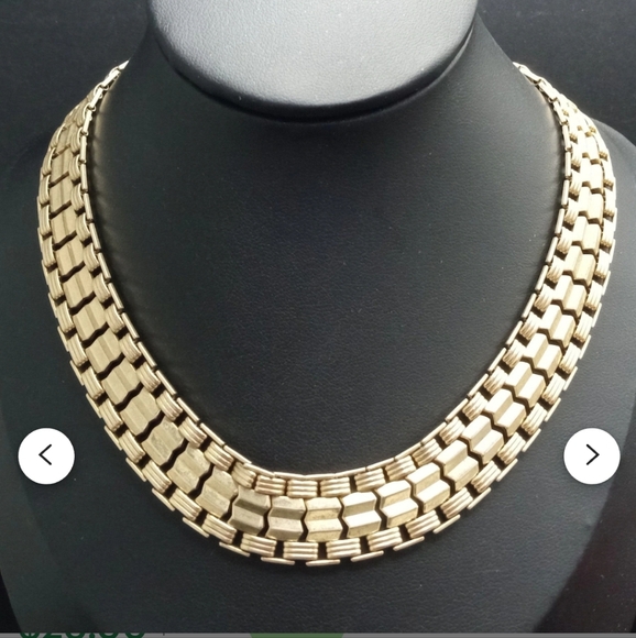 Sarah Coventry 15" vintage 1950-1960 snap goldtone necklace - Picture 9 of 9
